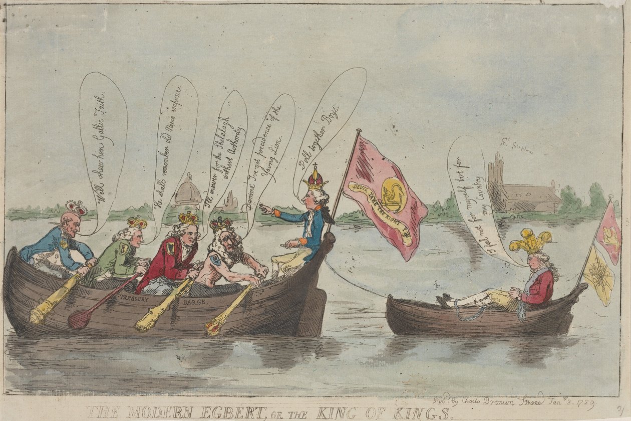 Den moderne Egbert, eller Kongenes konge av Thomas Rowlandson