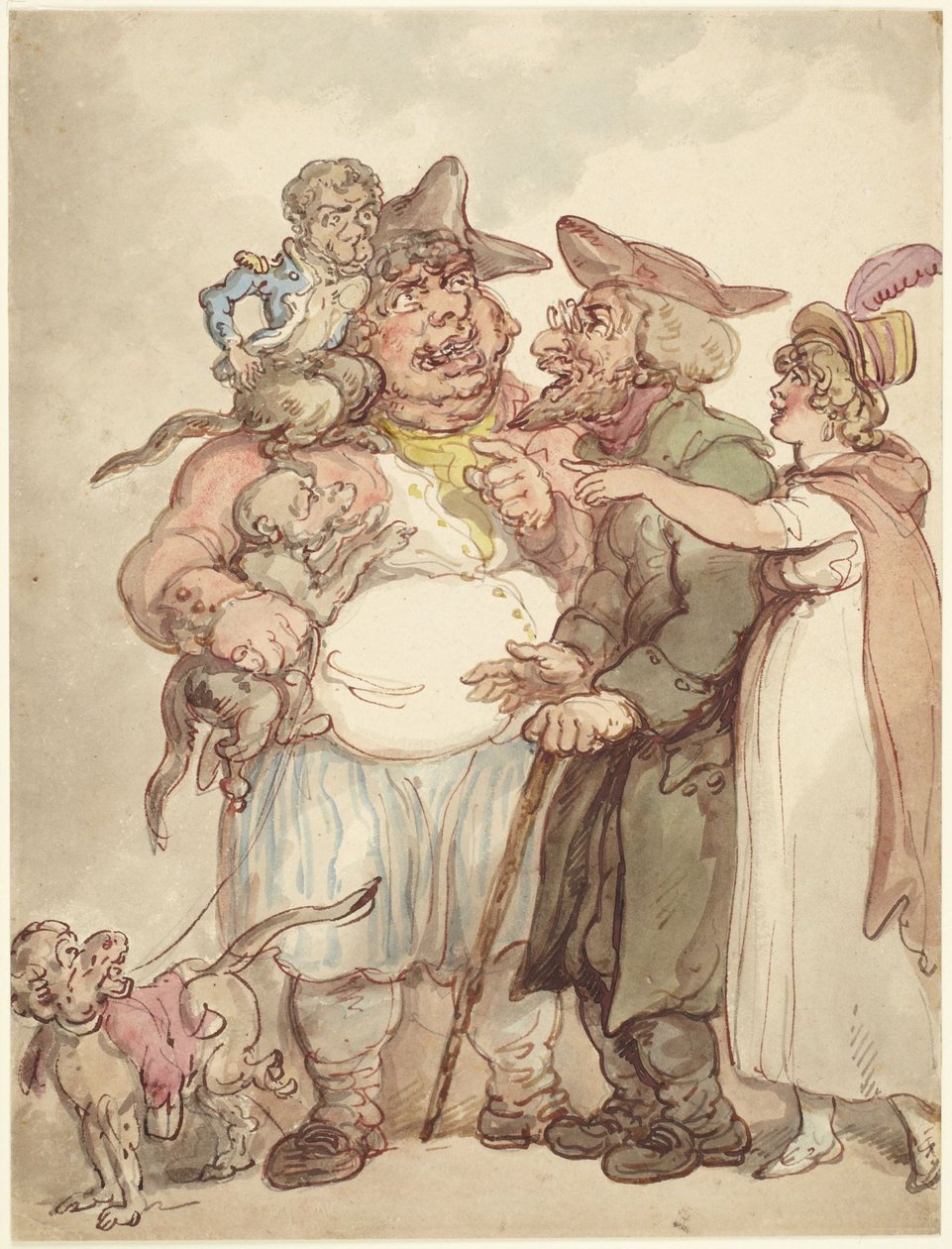 Apehandleren av Thomas Rowlandson