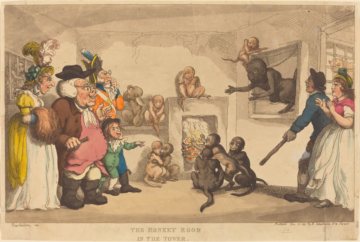 Aperommet i tårnet av Thomas Rowlandson