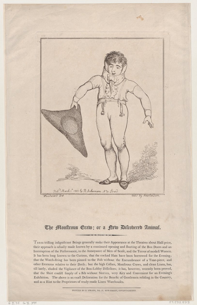 Den monstrøse krabben, eller et nyoppdaget dyr, 1. mars 1802., 1. mars 1802. av Thomas Rowlandson