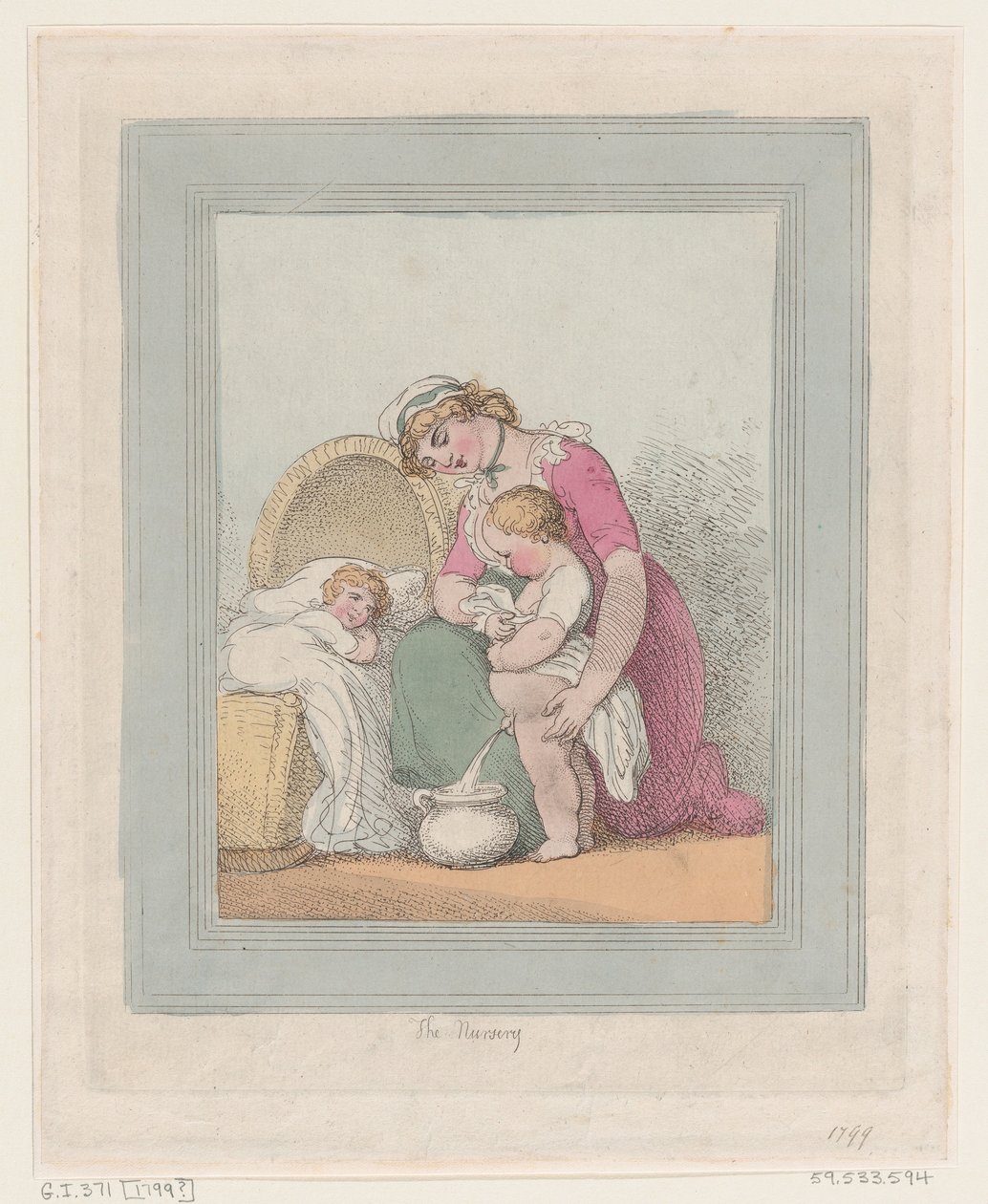 Barnehagen, 1799., 1799. av Thomas Rowlandson