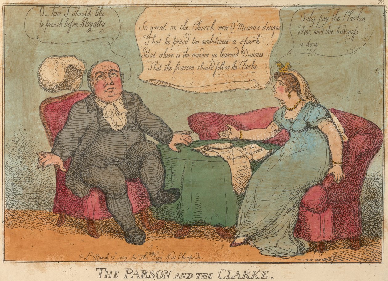 «The Parson and the Clarke», nr. 76 av Thomas Rowlandson