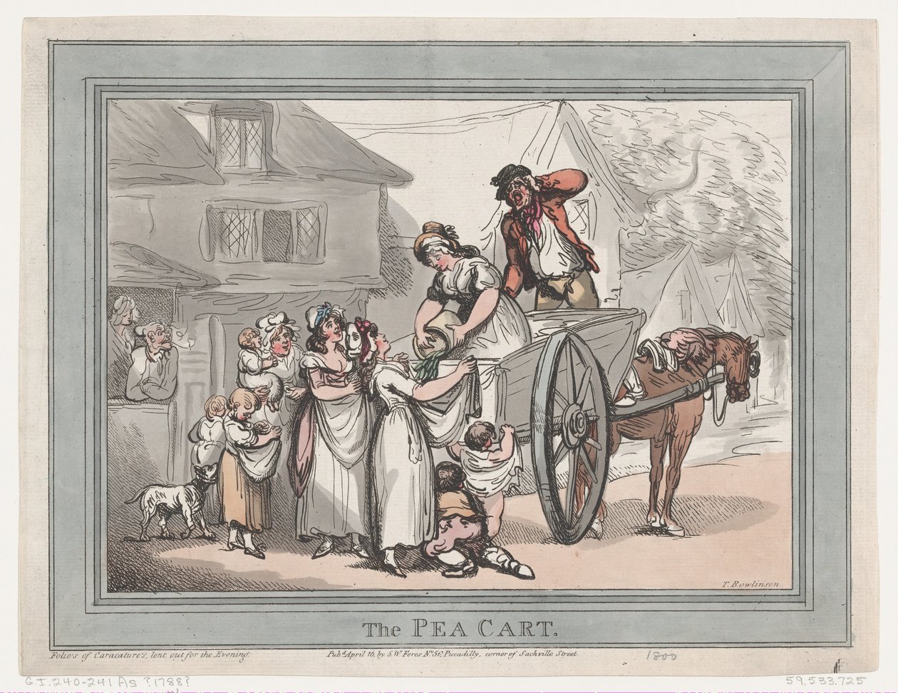 Ertevognen, 16. april 1788., 16. april 1788. av Thomas Rowlandson