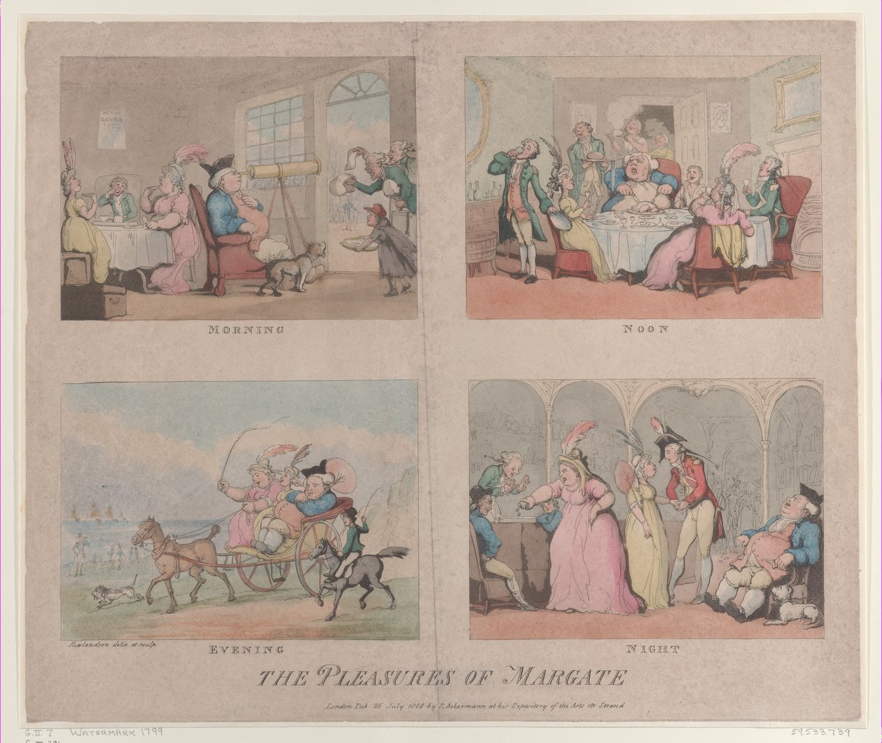 The Pleasures of Margate, 25. juli 1800., 25. juli 1800. av Thomas Rowlandson