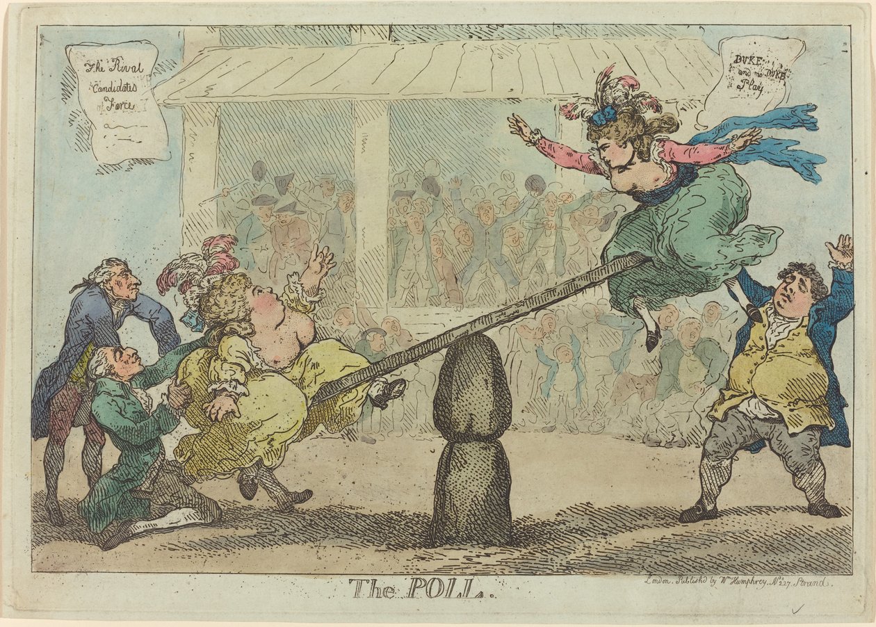 Avstemningen av Thomas Rowlandson
