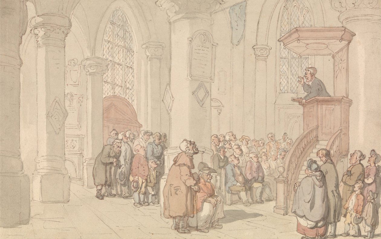 Predikanten av Thomas Rowlandson