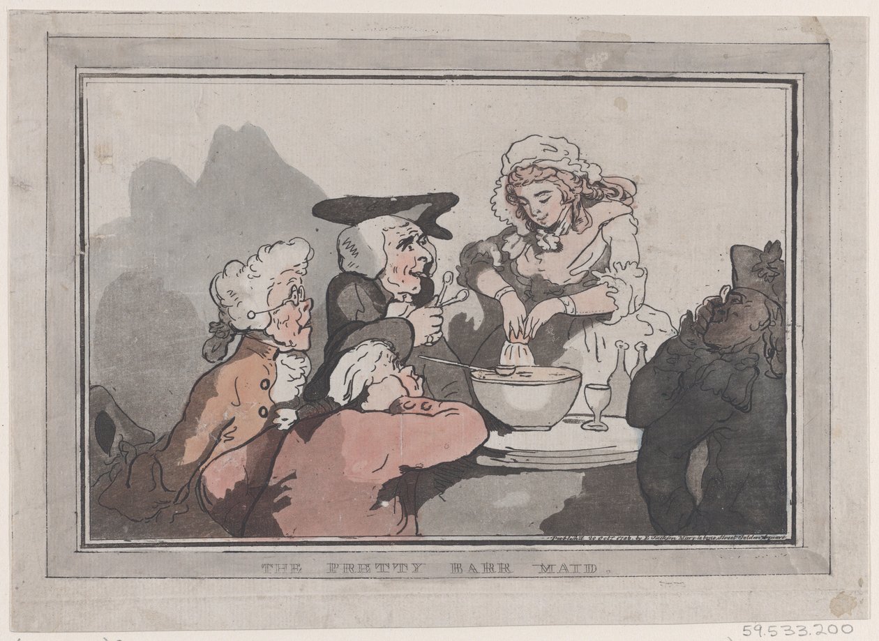 The Pretty Barr Maid, 20. oktober 1786., 20. oktober 1786. av Thomas Rowlandson