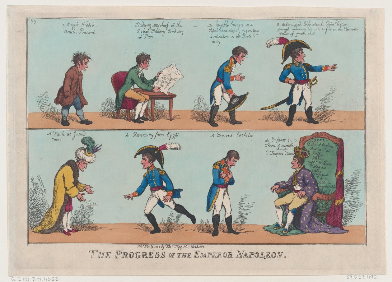 Keiser Napoleons fremgang, 19. november 1808., 19. november 1808. av Thomas Rowlandson