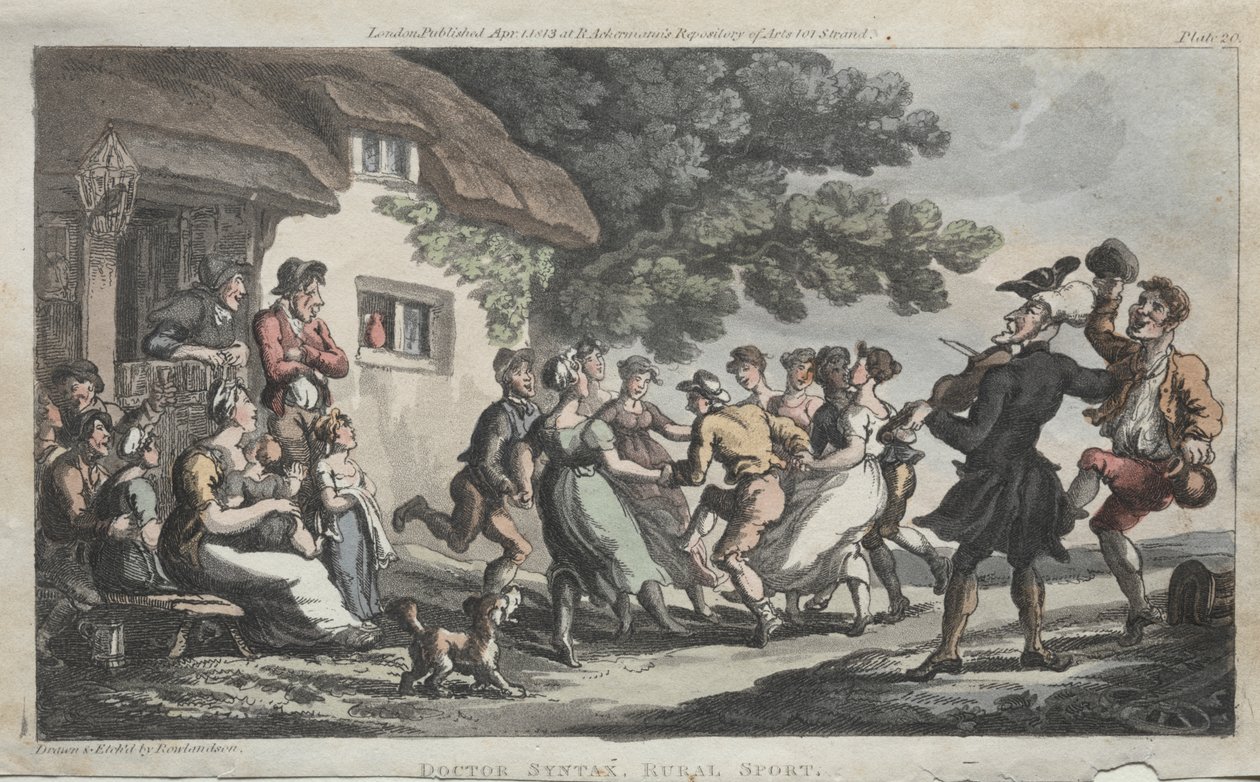 Rev. Dr. Syntax Rural Sport av Thomas Rowlandson