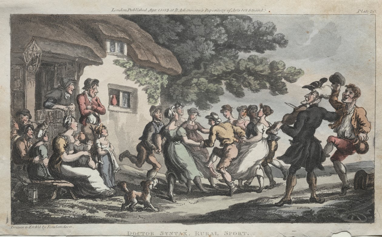 Rev. Dr. Syntax Rural Sport, 1813. av Thomas Rowlandson