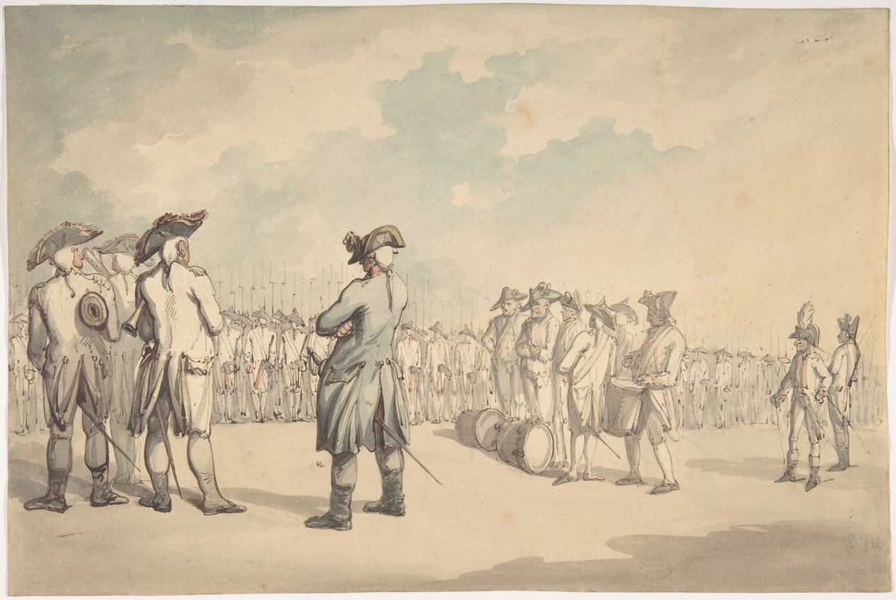 Paraden av Thomas Rowlandson