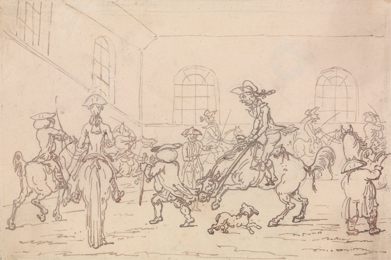 Rideskolen av Thomas Rowlandson