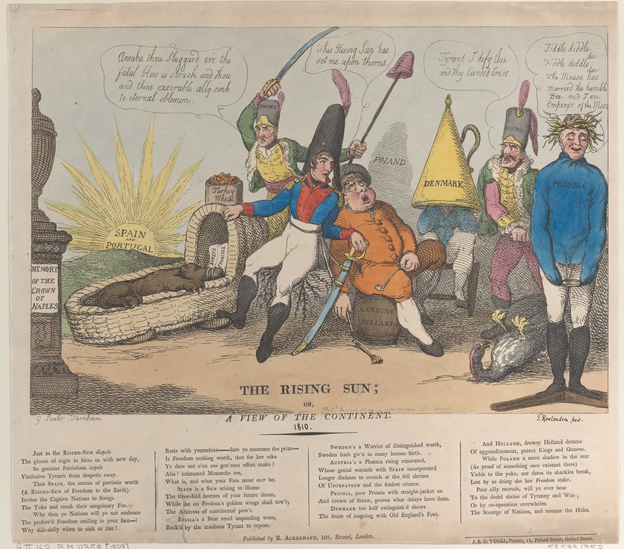 The Rising Sun, Eller, A View of the Continent, 28. august 1810., 28. august 1810. av Thomas Rowlandson