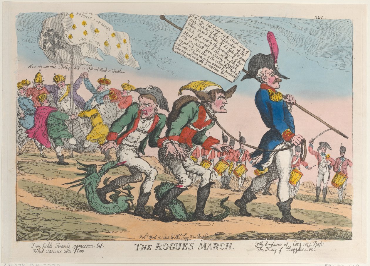 The Rogues March, 12. april 1814., 12. april 1814. av Thomas Rowlandson