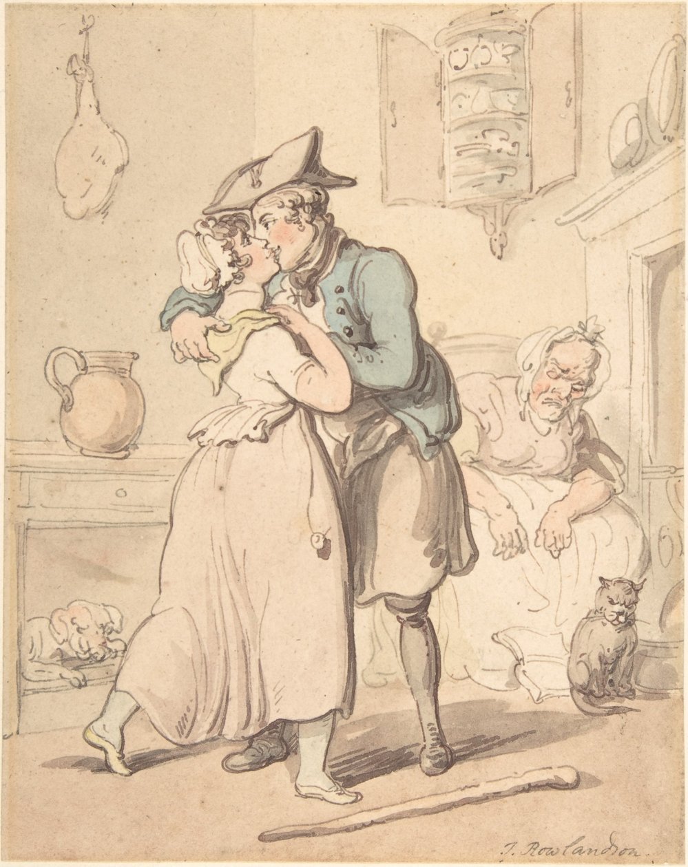 Sjømannens hjemkomst fra aktiv tjeneste av Thomas Rowlandson