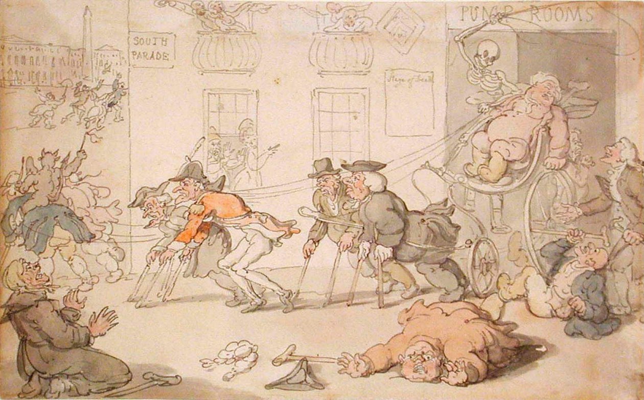 Dødens scene av Thomas Rowlandson