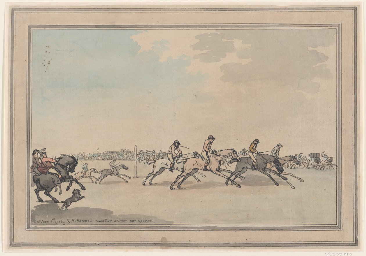 Starten, 21. juni 1786., 21. juni 1786. av Thomas Rowlandson