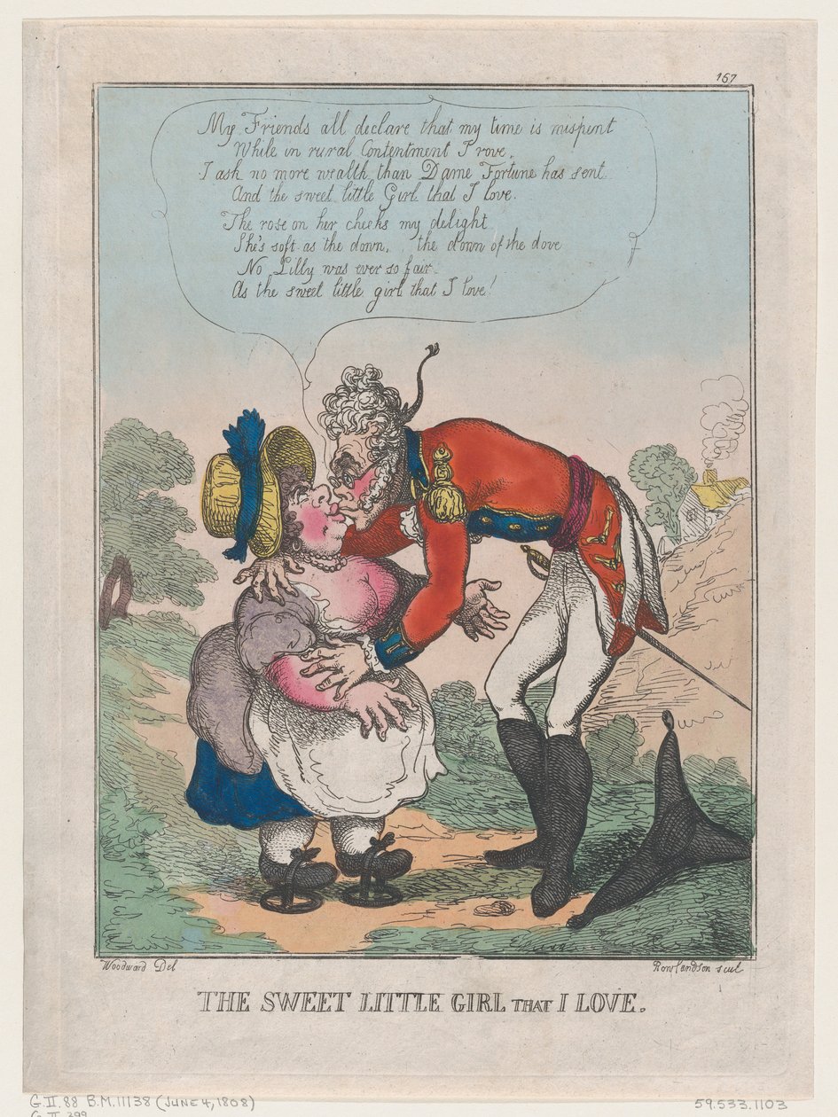 Den søte lille jenta som jeg elsker, 4. juni 1808., 4. juni 1808. av Thomas Rowlandson