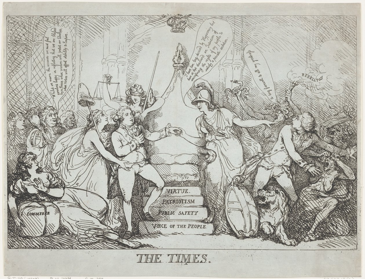 The Times, desember 1788., desember 1788. av Thomas Rowlandson