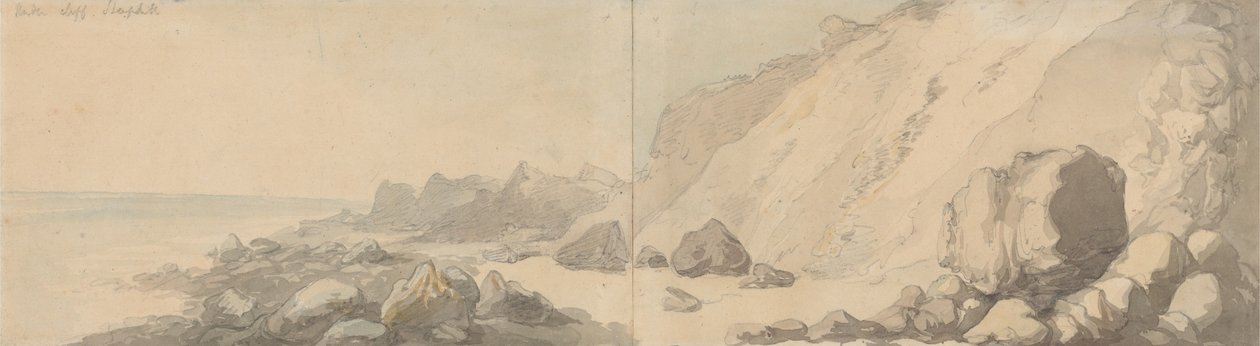 The Undercliff, Steephill, Isle of Wight av Thomas Rowlandson