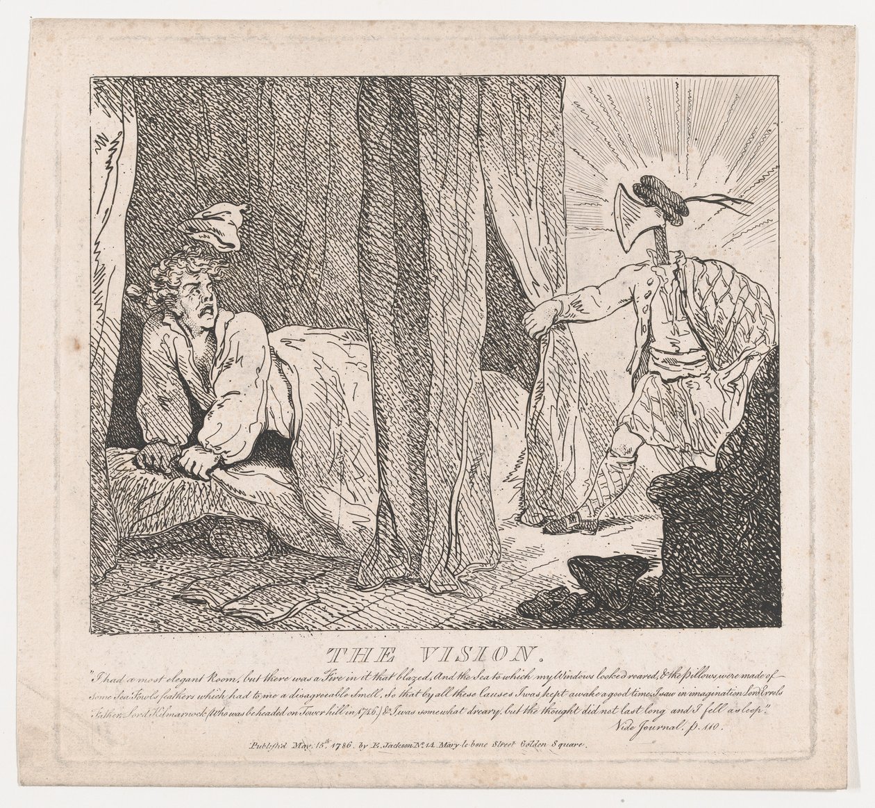The Vision Picturesque Beauties of Boswell, Part the Second, 15. mai 1786., 15. mai 1786. av Thomas Rowlandson