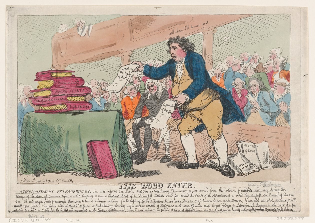 Ordeteren, 30. desember 1786., 30. desember 1786. av Thomas Rowlandson