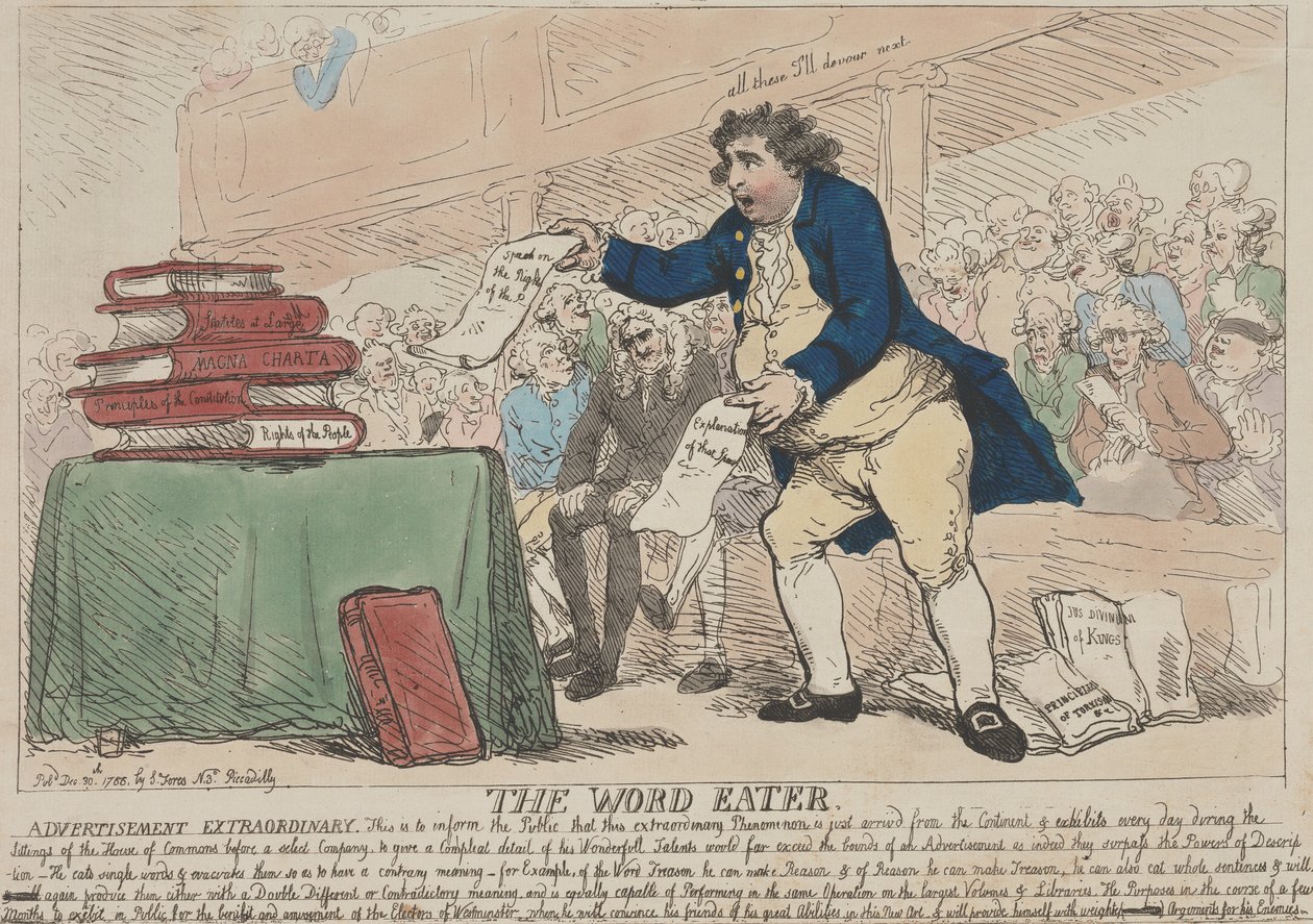 Ordspiseren av Thomas Rowlandson