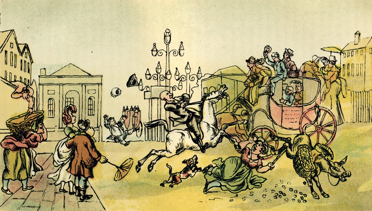 "Resultatet av å kjøpe en blind hest" av Thomas Rowlandson