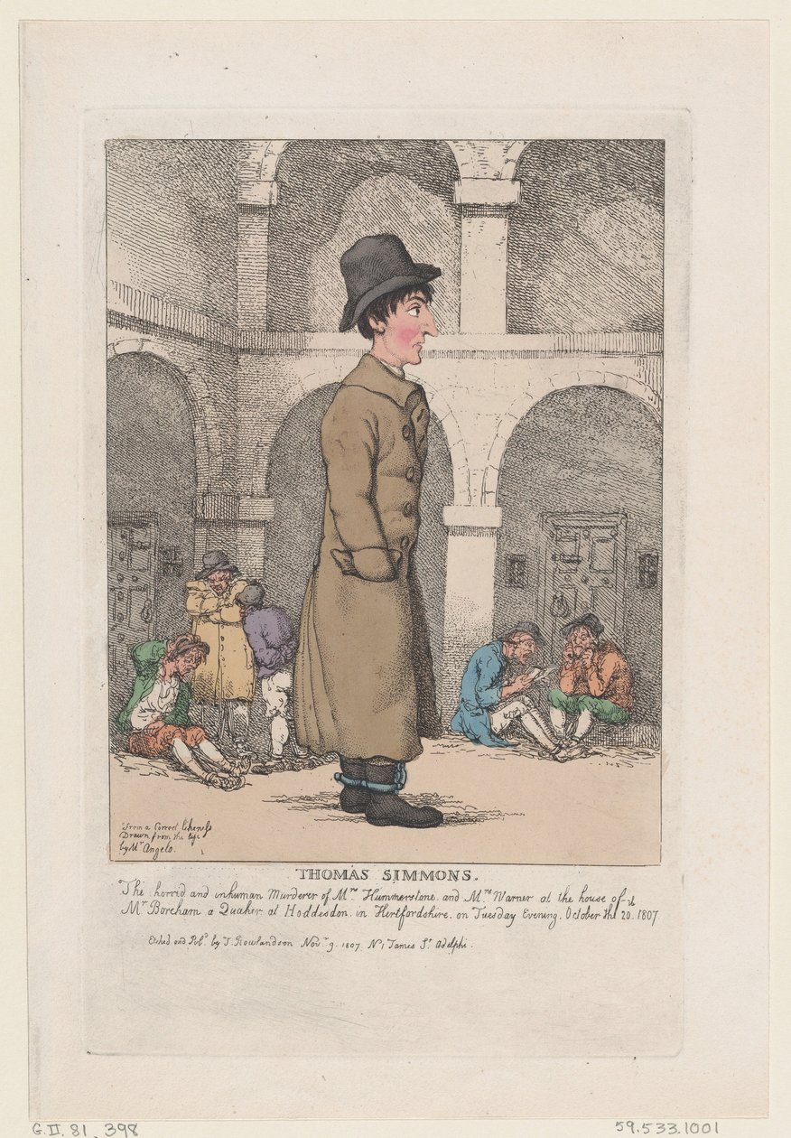 Thomas Simmons, 9. november 1807., 9. november 1807. av Thomas Rowlandson