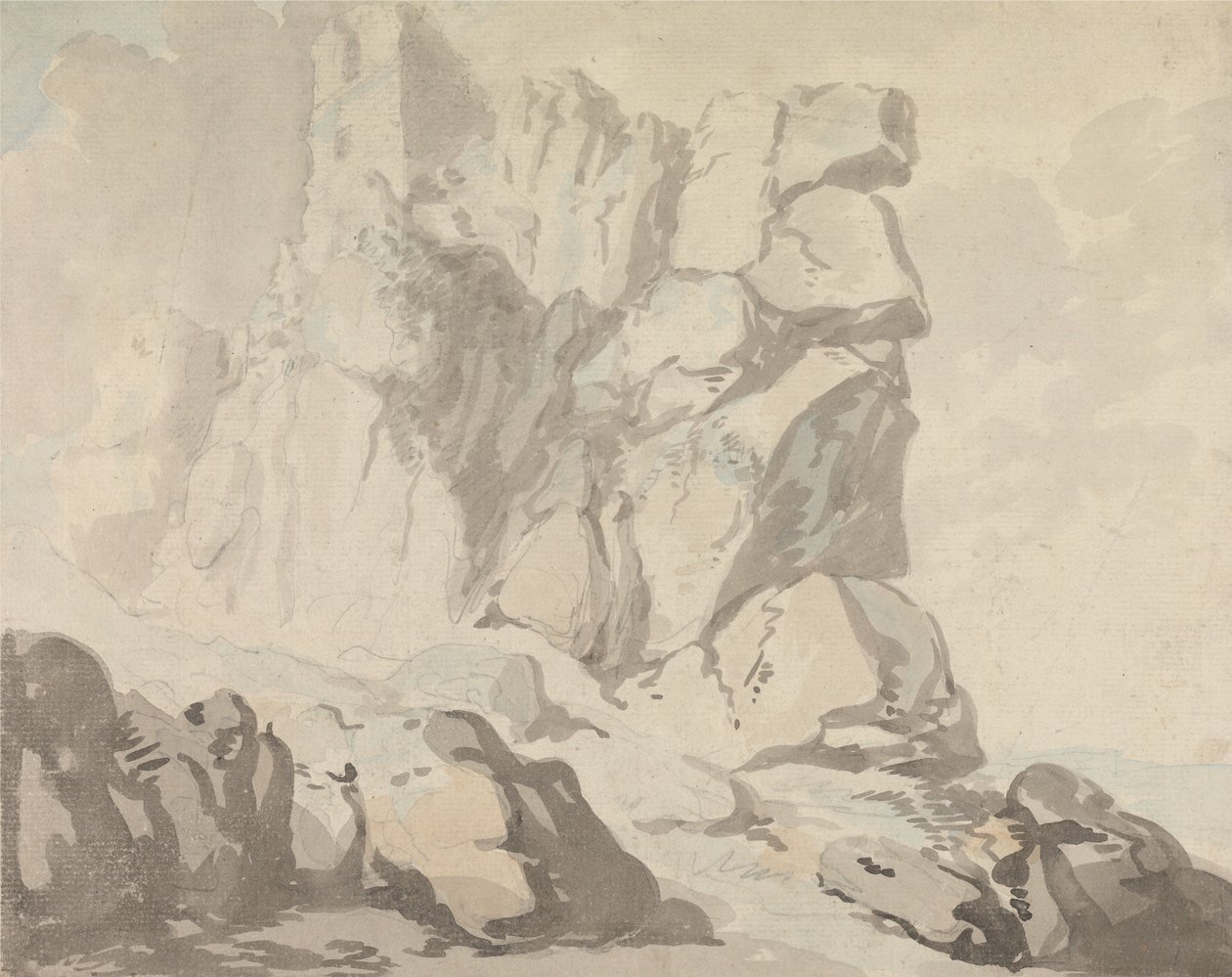 Tintagel-slottet av Thomas Rowlandson