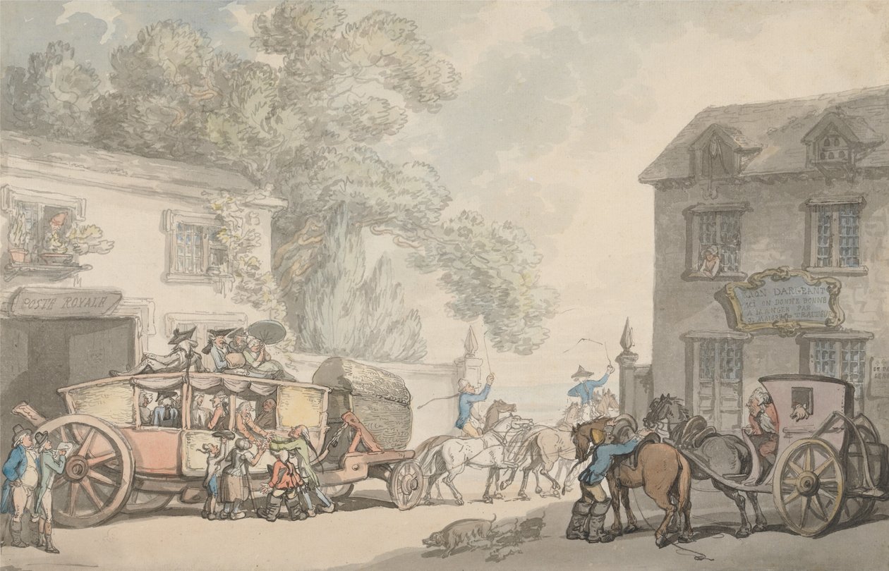 Reise i Frankrike av Thomas Rowlandson