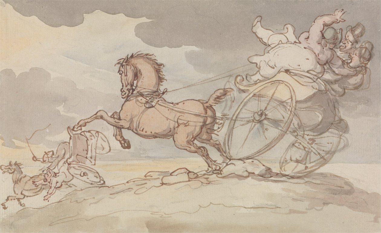 To spillejobber i trøbbel av Thomas Rowlandson