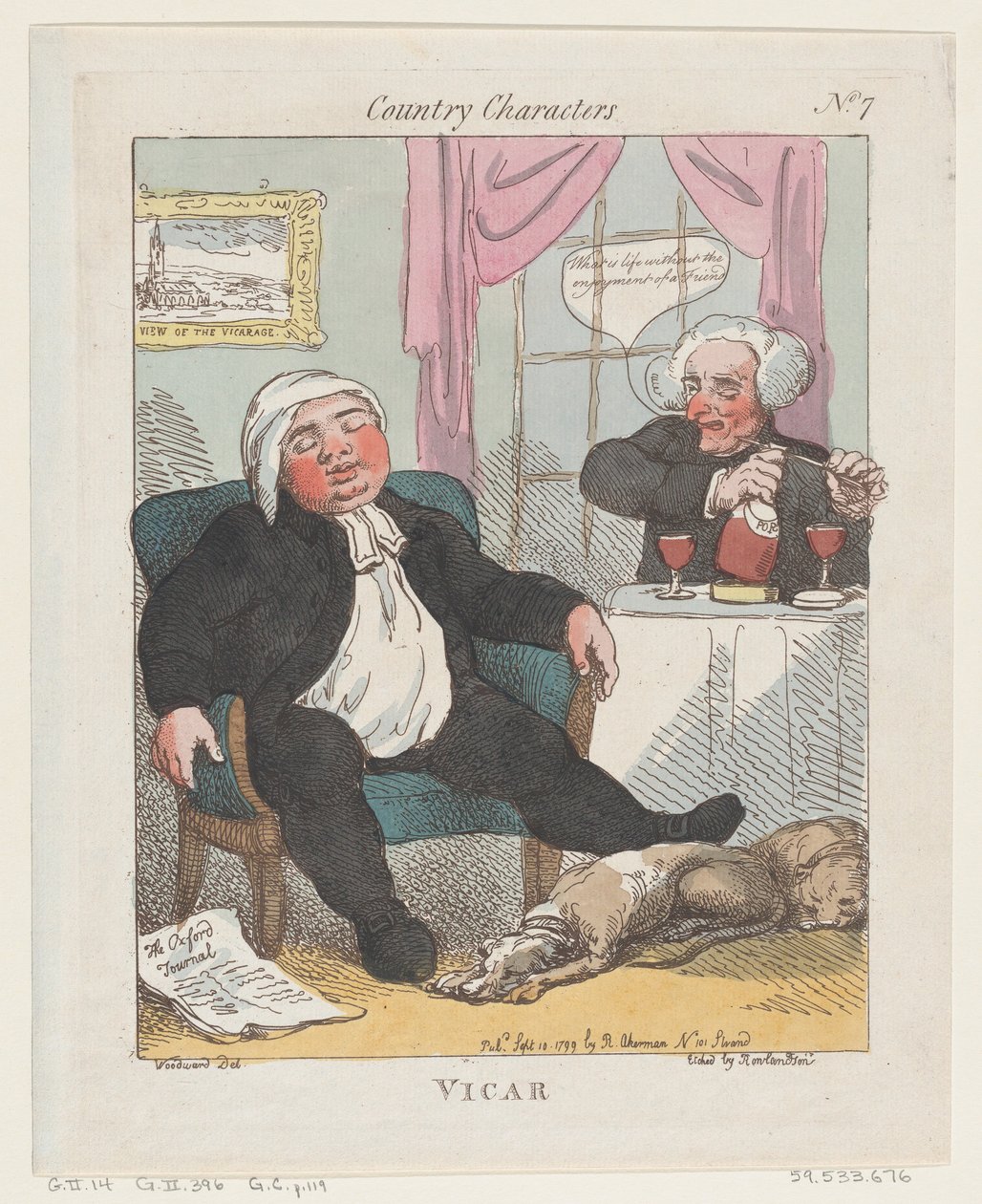 Vikar, 10. september 1799., 10. september 1799. av Thomas Rowlandson