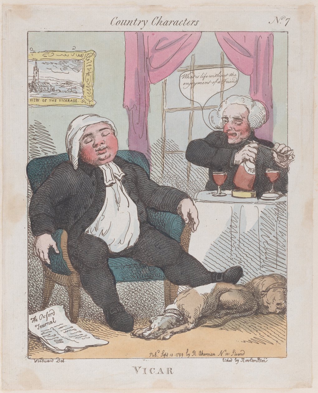 Vikar, 10. september 1799., 10. september 1799. av Thomas Rowlandson