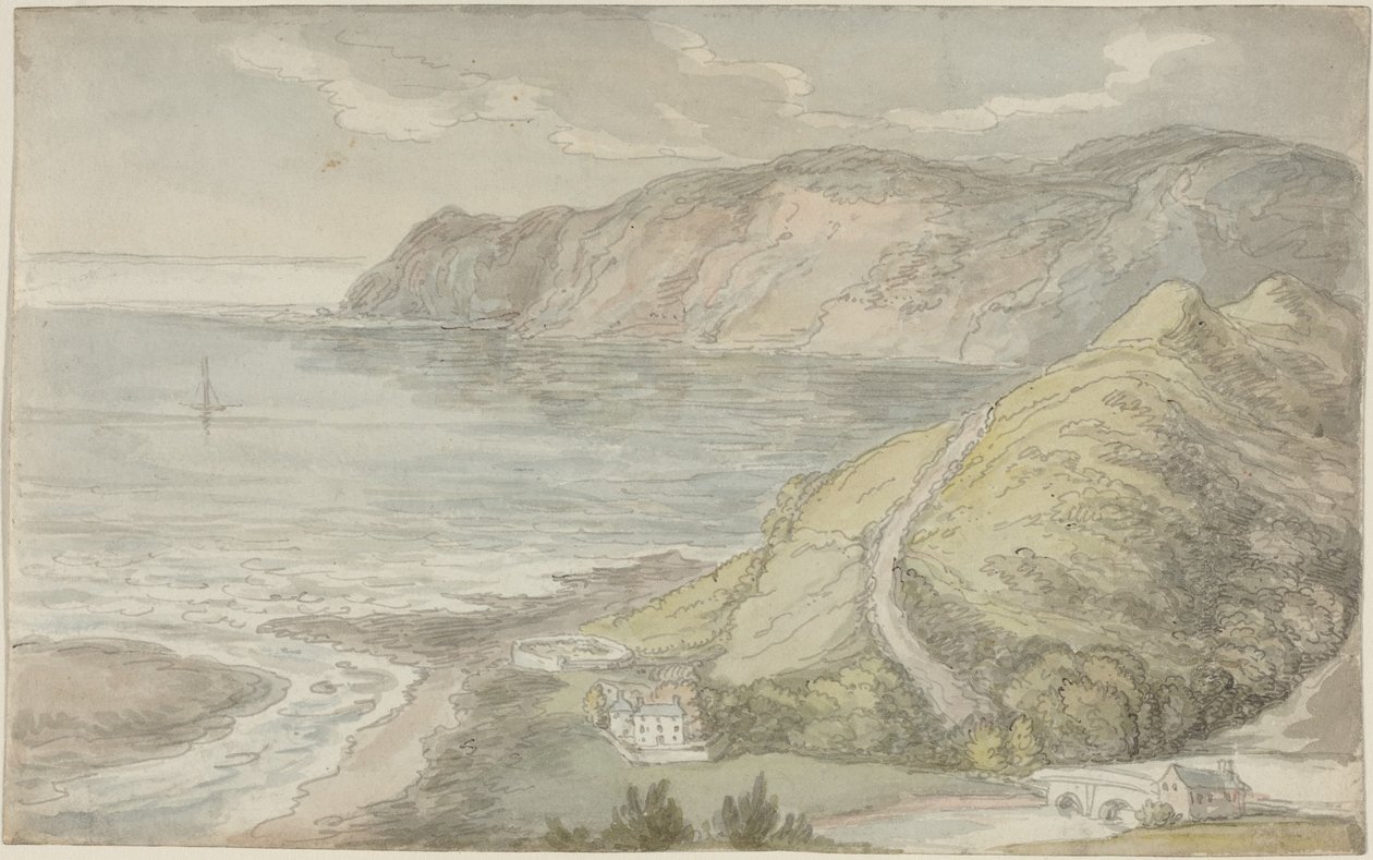 Utsikt fra «The Inn at Lynton» av Thomas Rowlandson