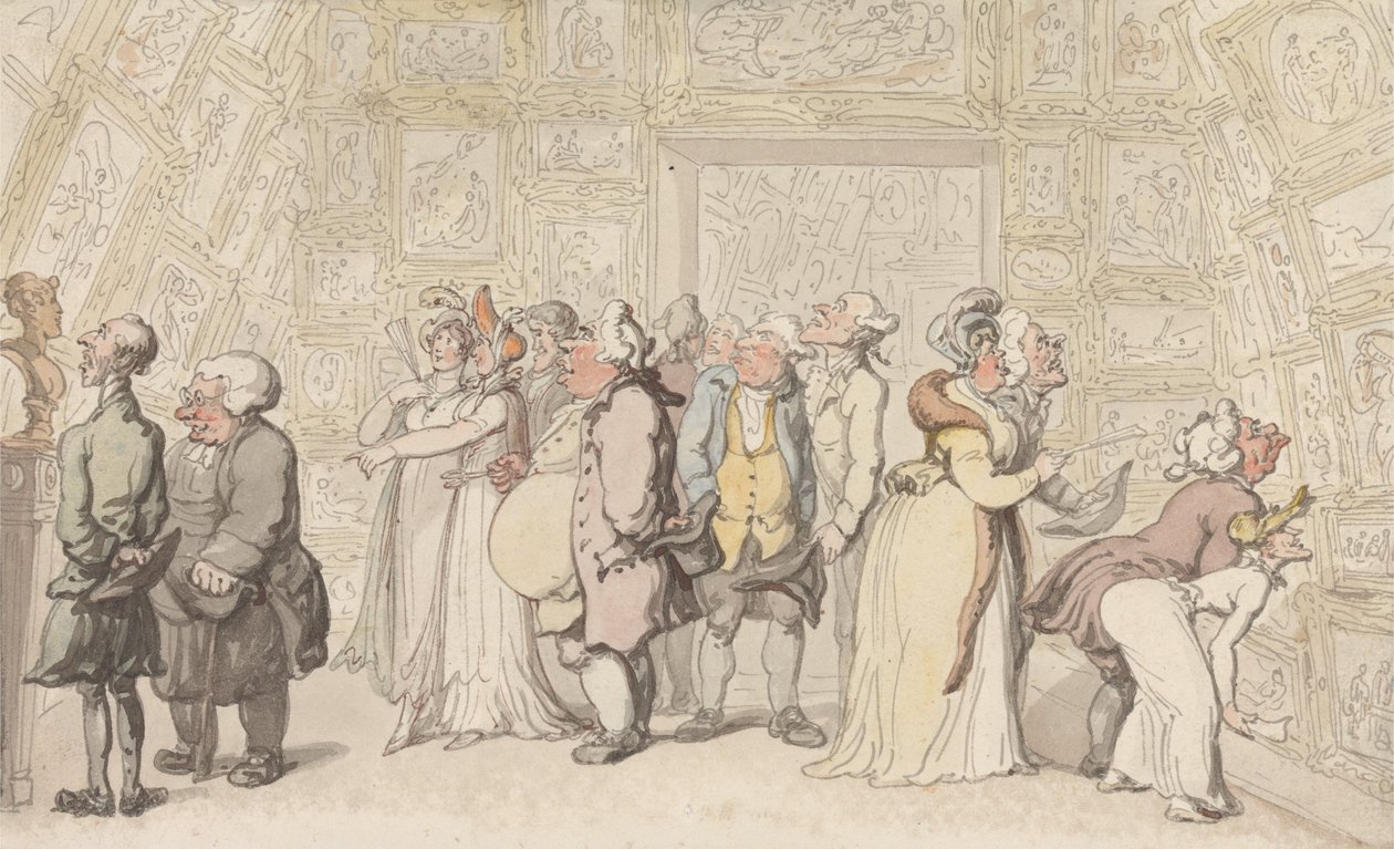 Utstilling ved Royal Academy av Thomas Rowlandson