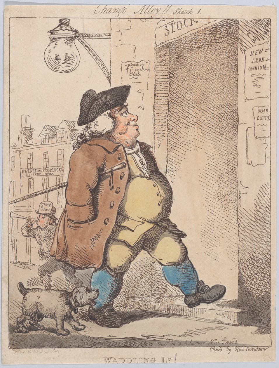Waddling In!, 1. august 1799., 1. august 1799. av Thomas Rowlandson