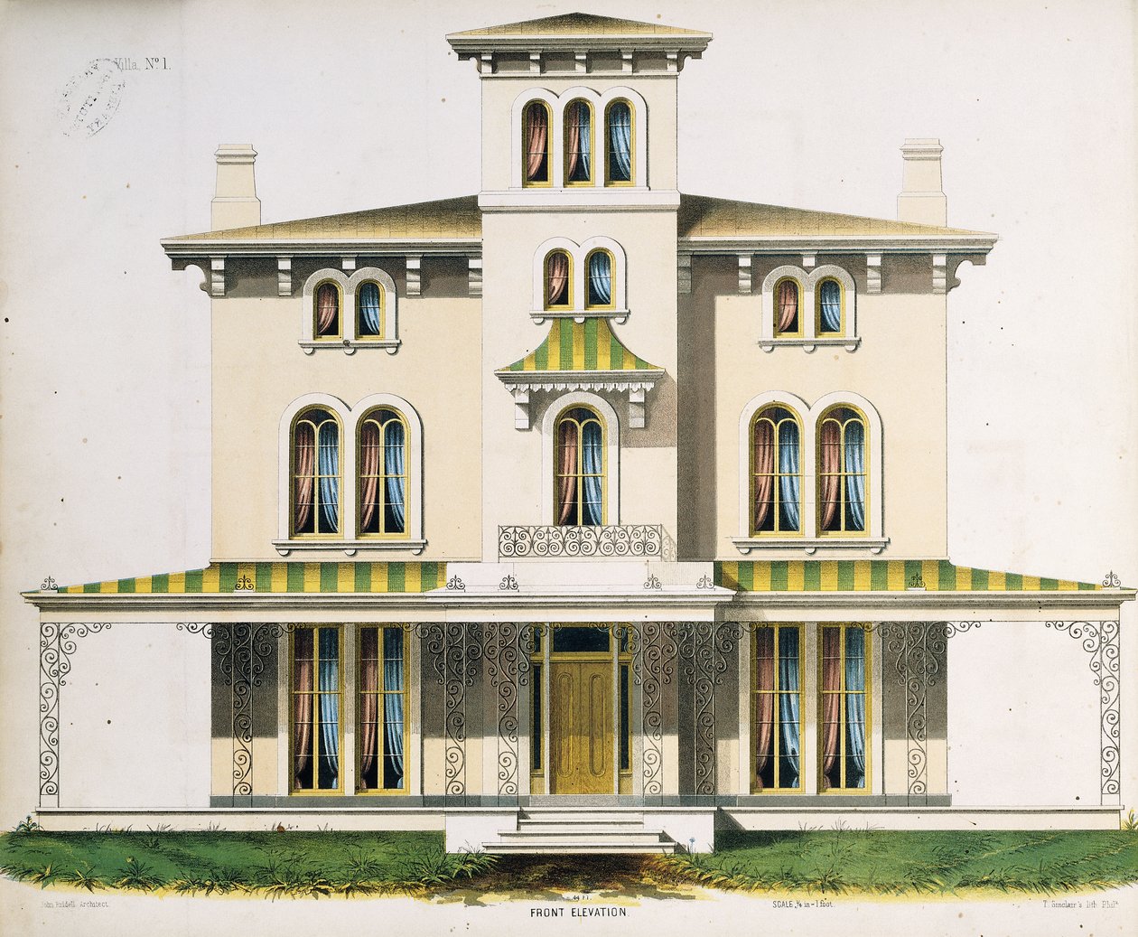 Forhøyde for villa nr. 1, fra 