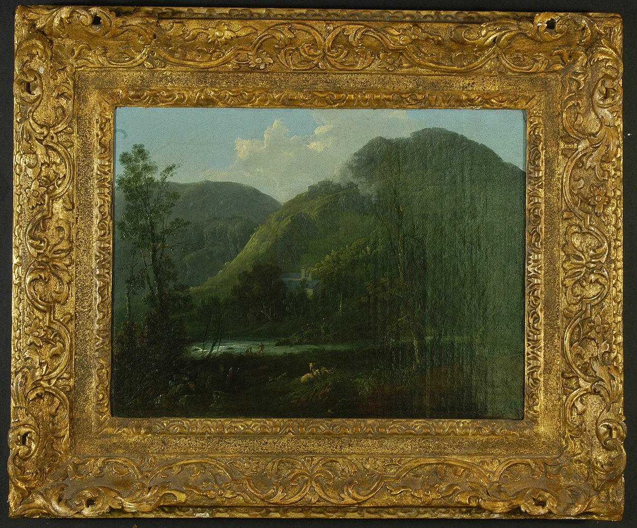 Rydal Hall, ca.1790 olje på lerret av Thomas Sautelle Roberts