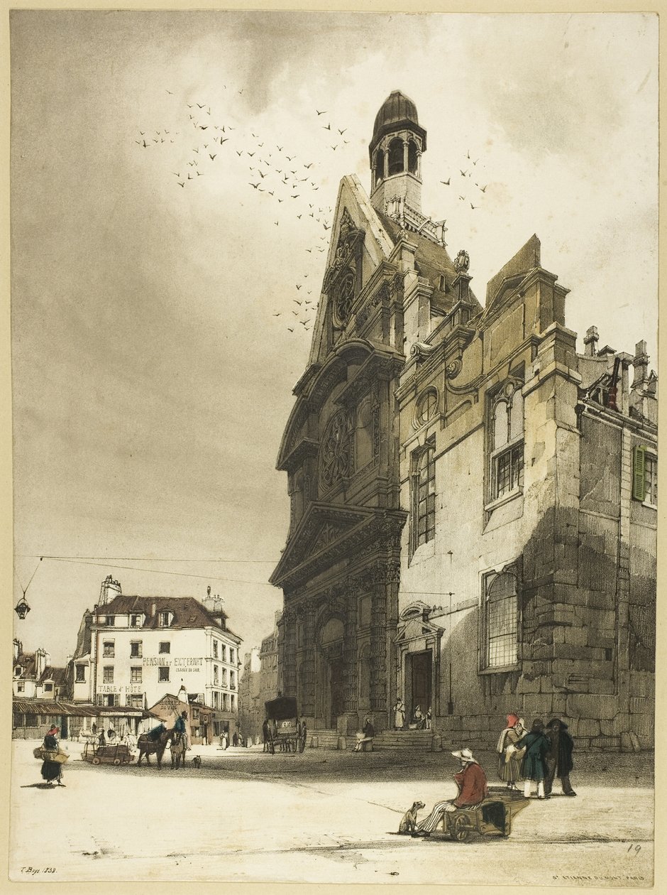 St. Etienne du Mont-kirken, Paris av Thomas Shotter Boys