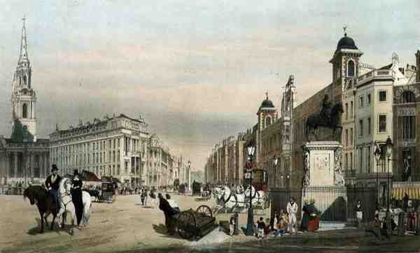 Inngang til Strand fra Charing Cross, fra 