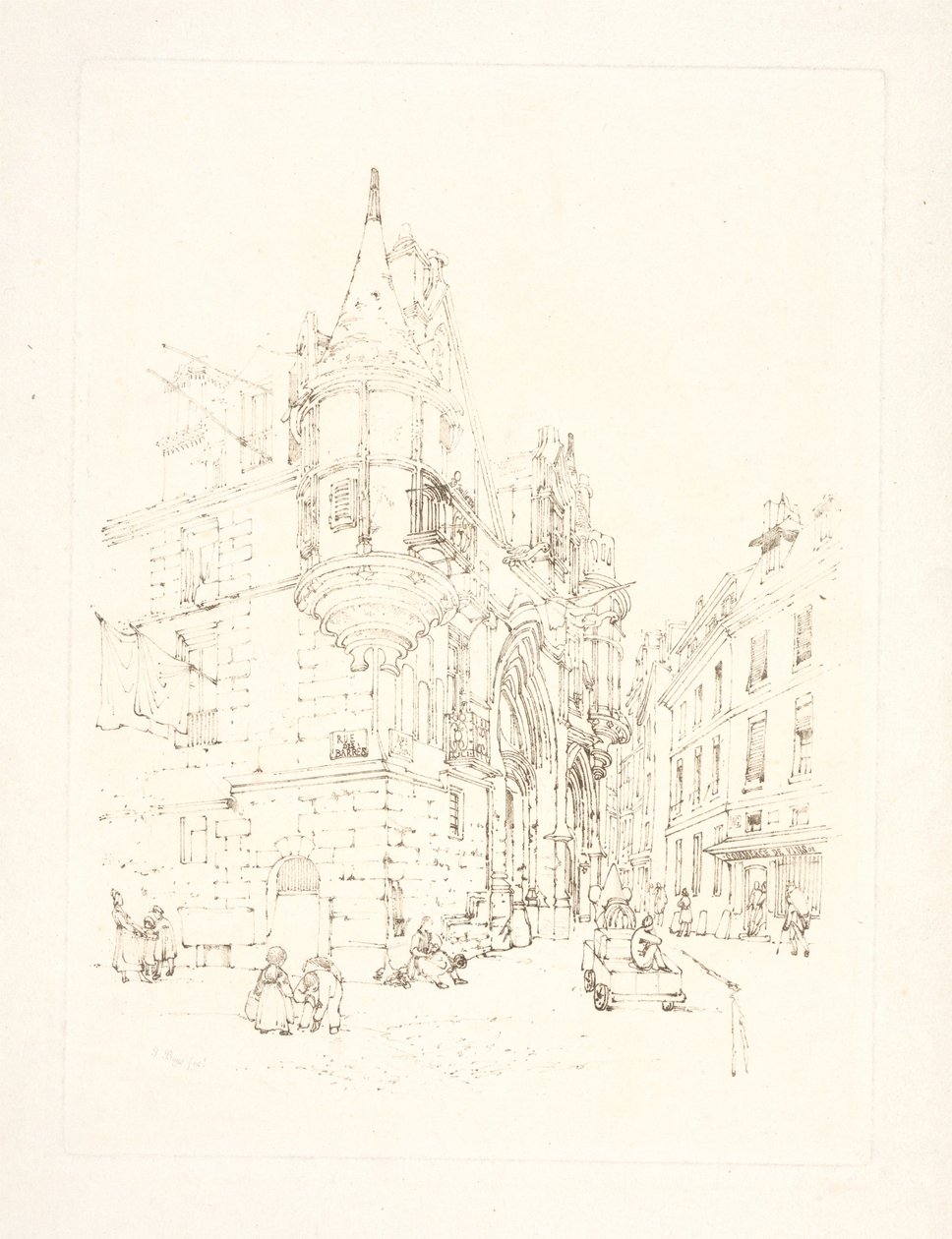 Hôtel de Sens, Paris av Thomas Shotter Boys