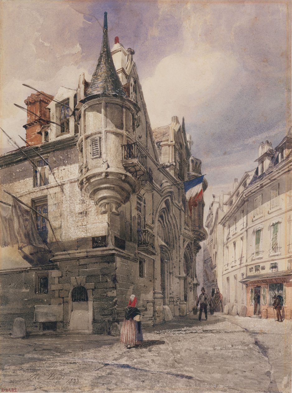 Hotel de Sens, rue du Figuier av Thomas Shotter Boys
