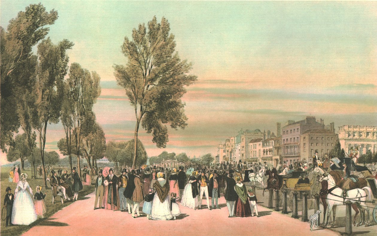 Hyde Park nær Grosvenor Gate. av Thomas Shotter Boys
