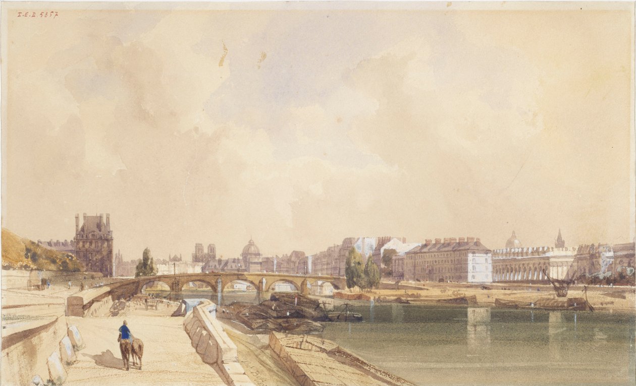 Pont Royal i 1833 av Thomas Shotter Boys