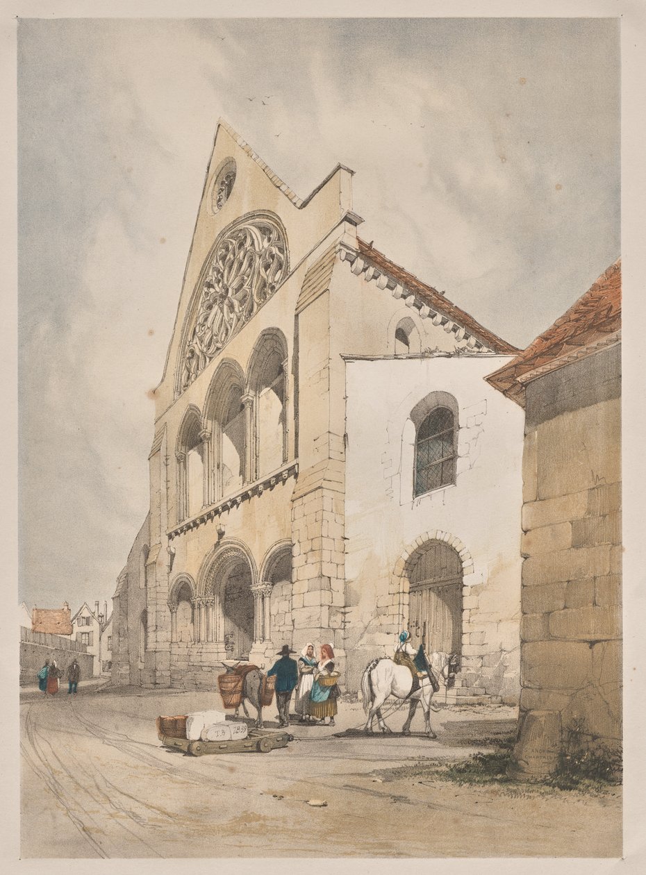 Pittoresk arkitektur i Paris, Gent, Antwerpen, Rouen: St. Andre, Chartres, Frankrike av Thomas Shotter Boys