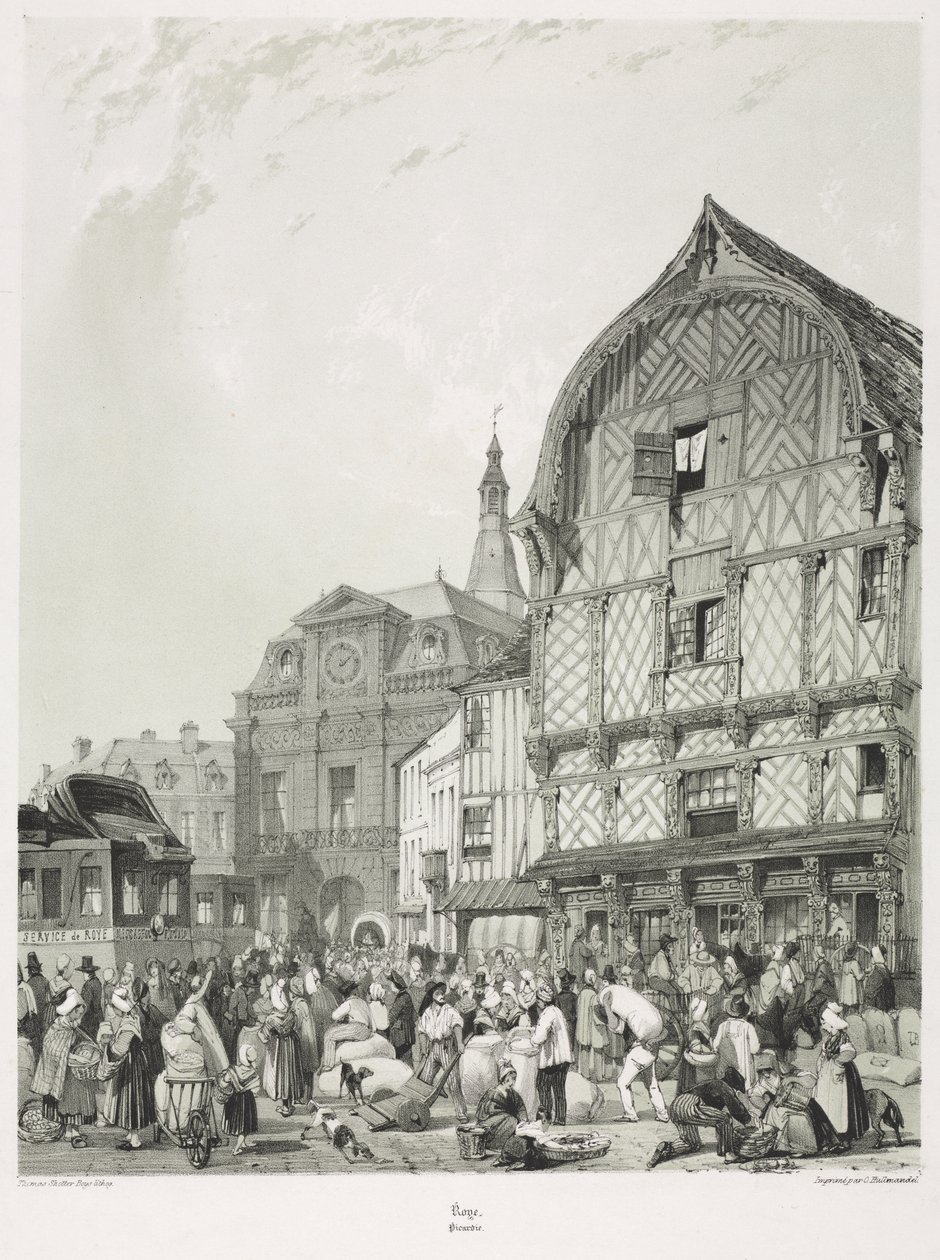 Pittoreske og romantiske reiser i det gamle Frankrike, Picardie (vol. 2): Roye av Thomas Shotter Boys