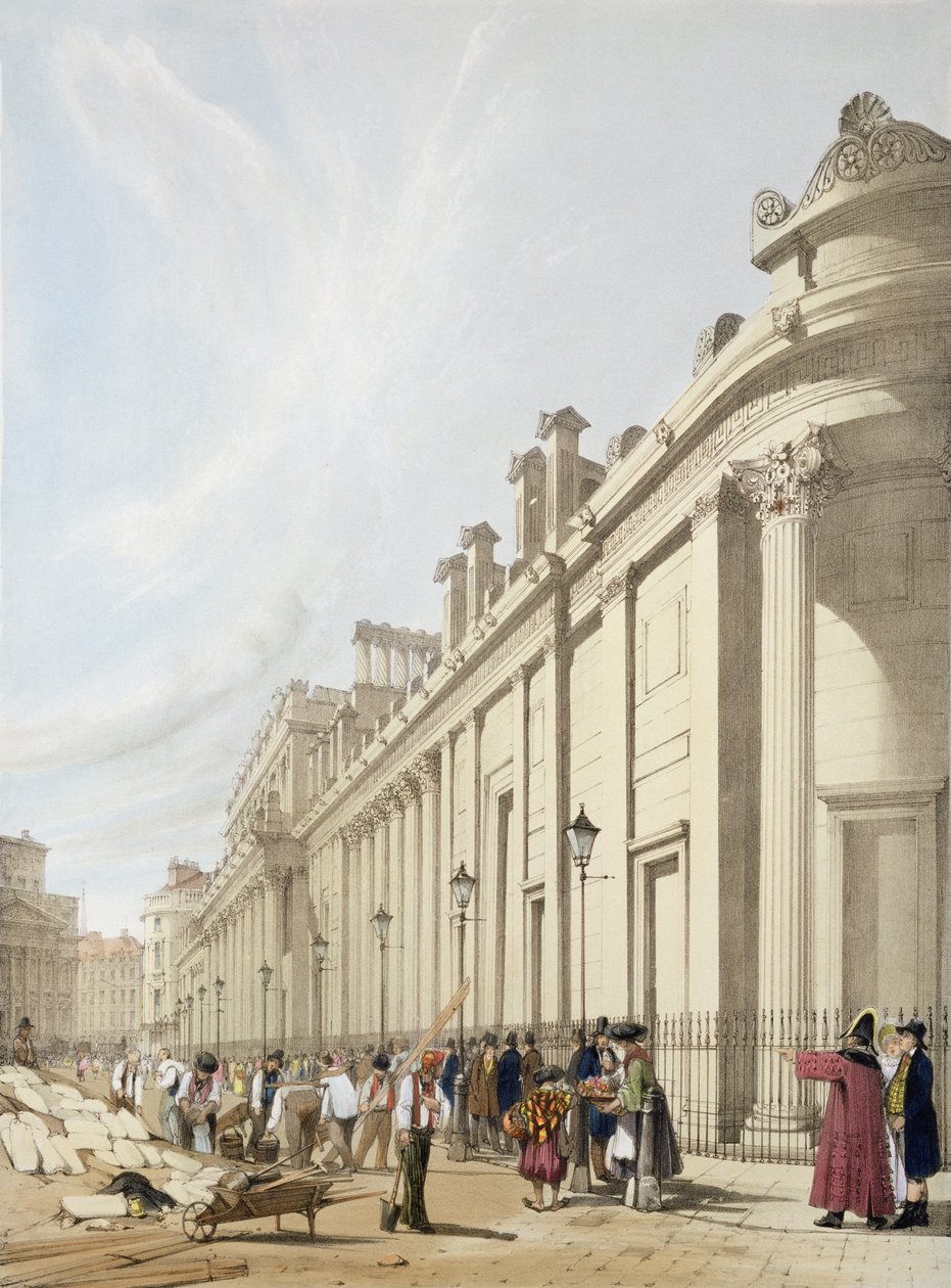 Bank of England ser mot Mansion House, fra 