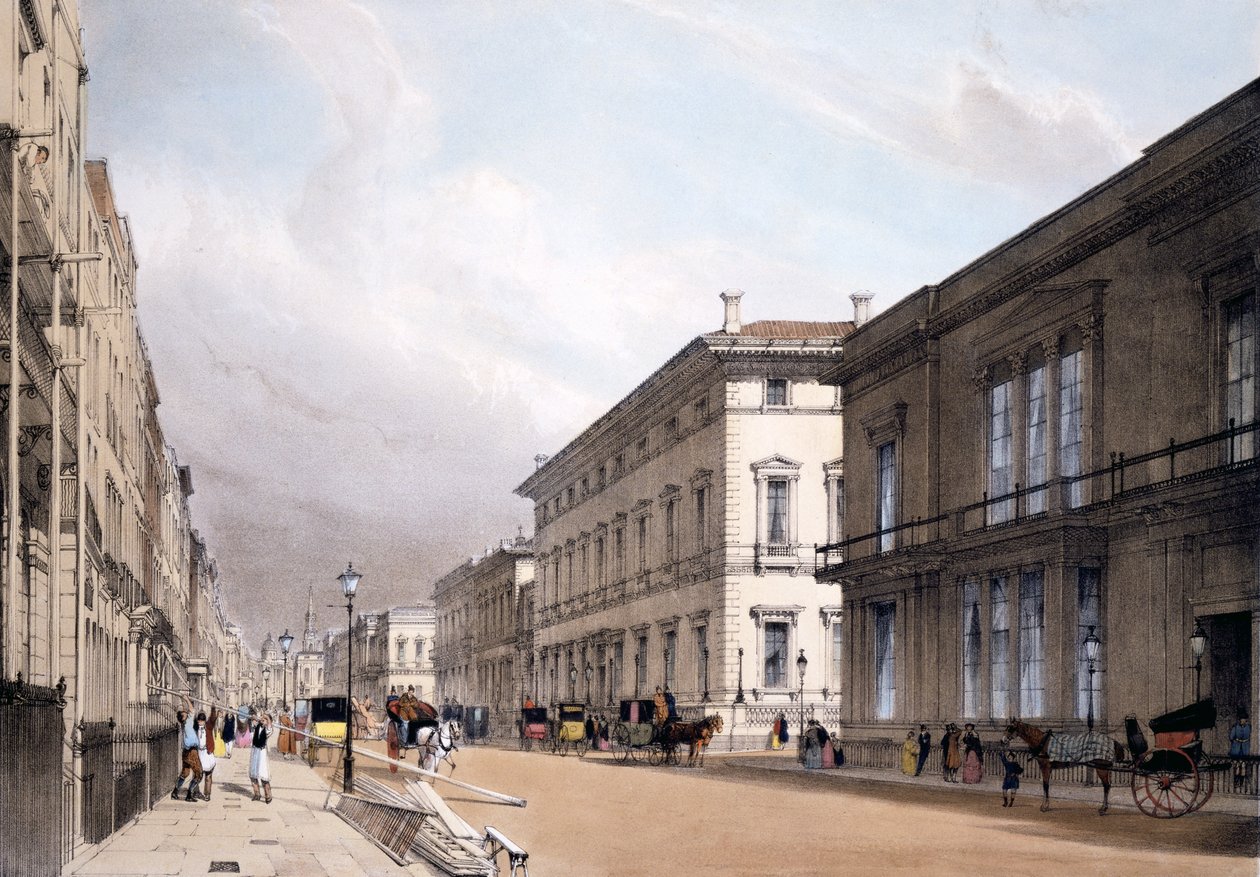 Klubbhusene, Pall Mall, 1842 av Thomas Shotter Boys