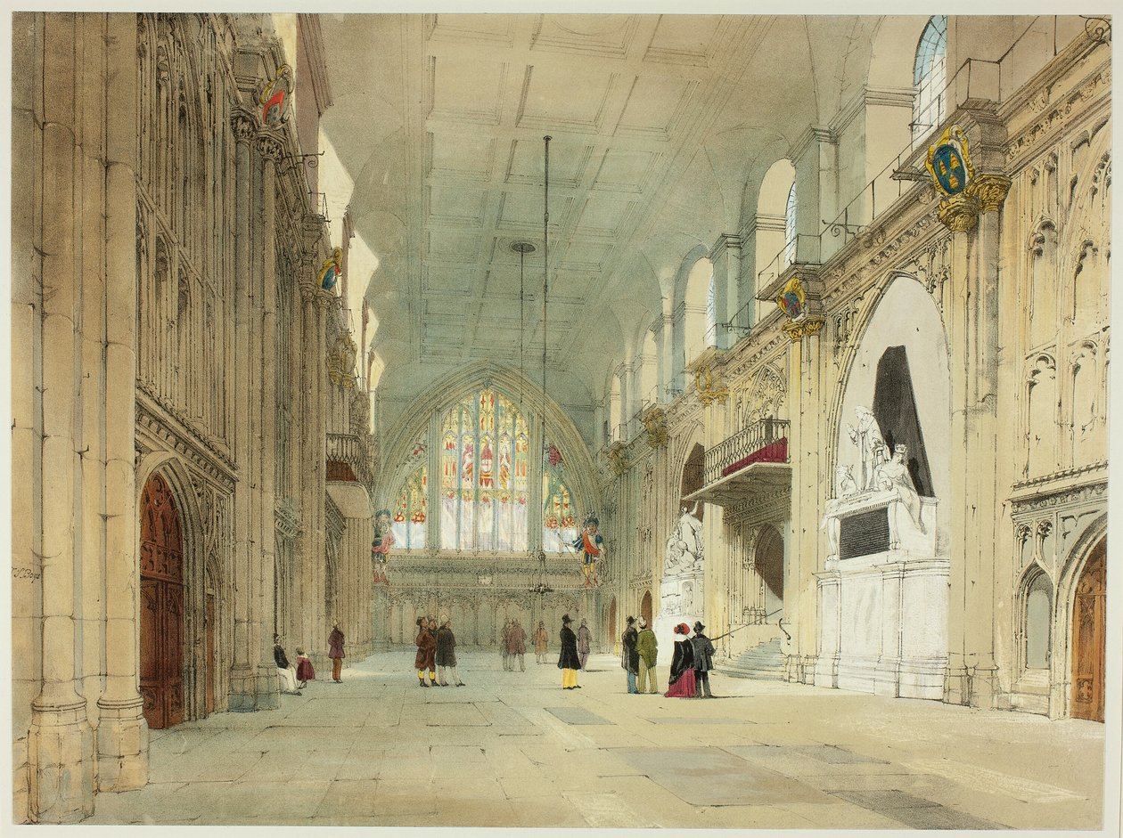 The Guildhall, plate 25 fra Original Views of London as It Is av Thomas Shotter Boys
